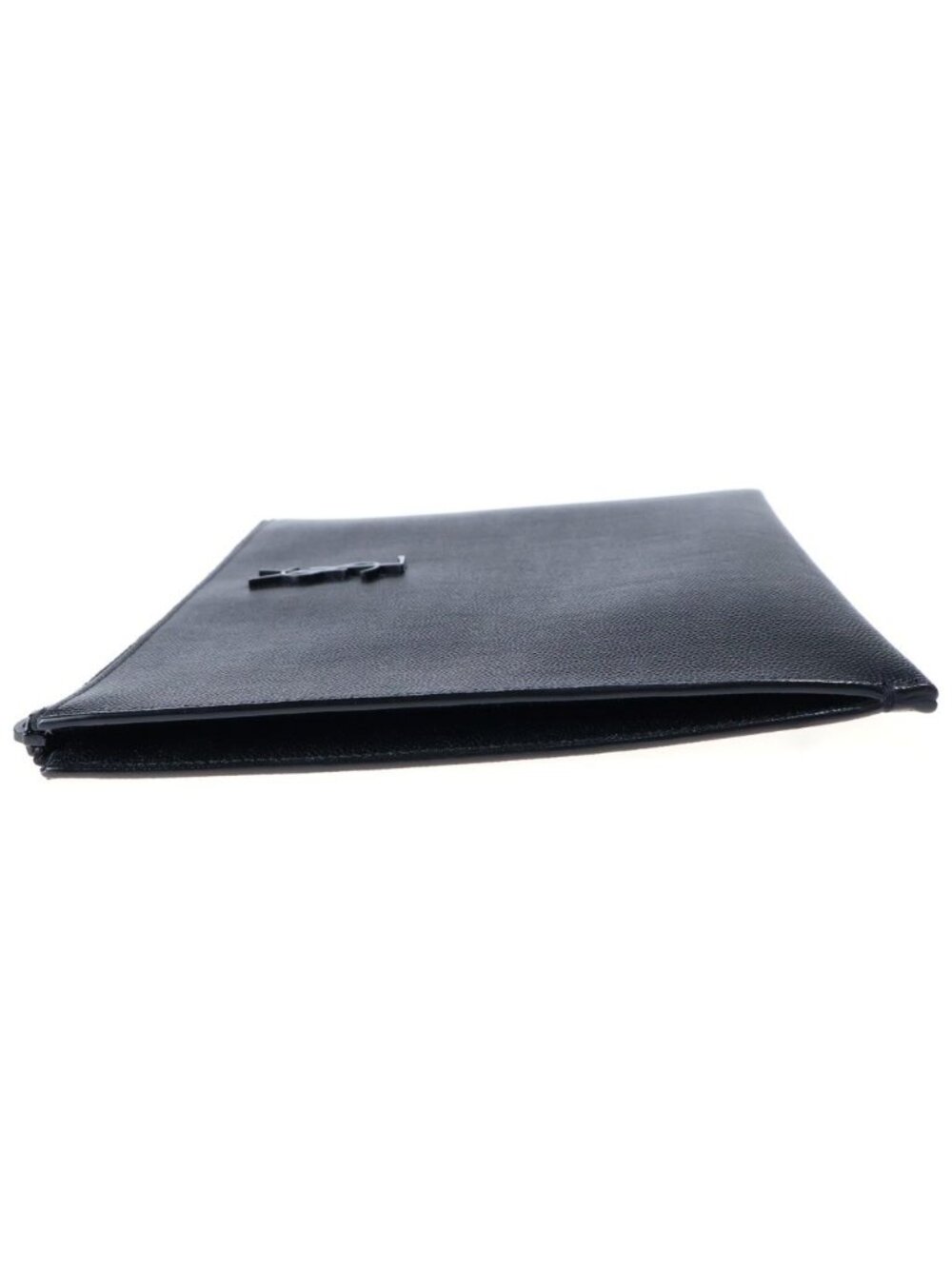 Saint Laurent Paris Logo Cassandra Clutch Caviar Leather Black - Picture 3 of 9